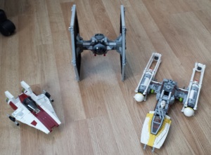 I also have an X-Wing, but it's in pieces somewhere...